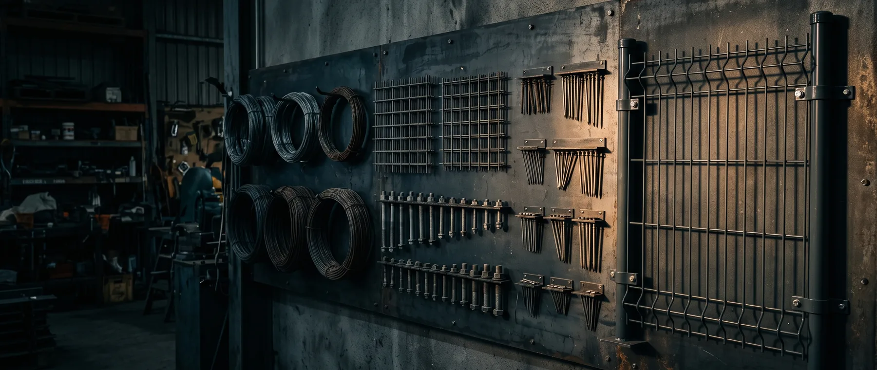 Wire coil warehouse at the Leeter factory