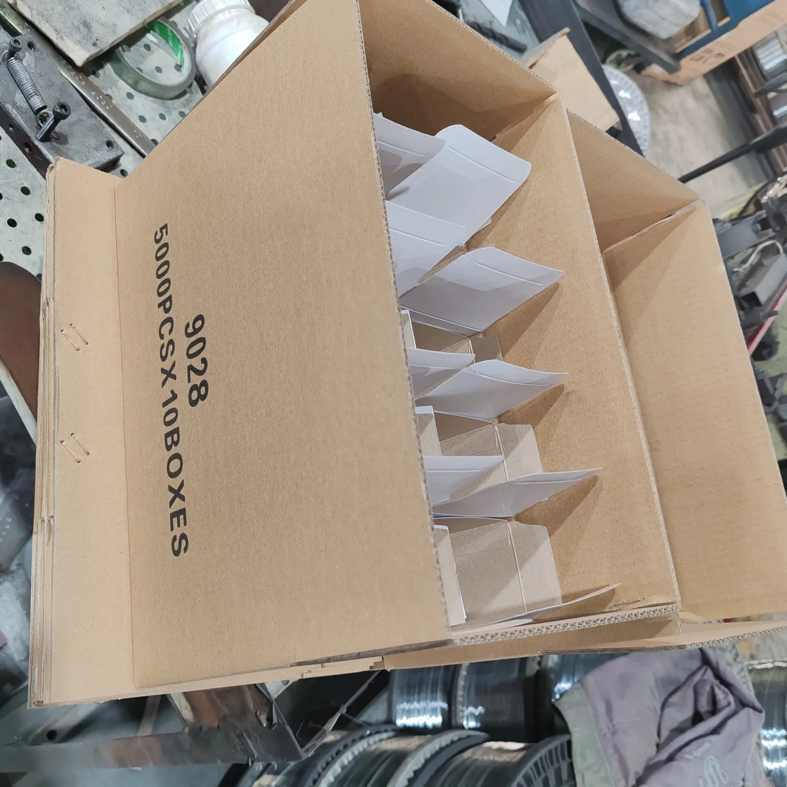 Cartons palletised